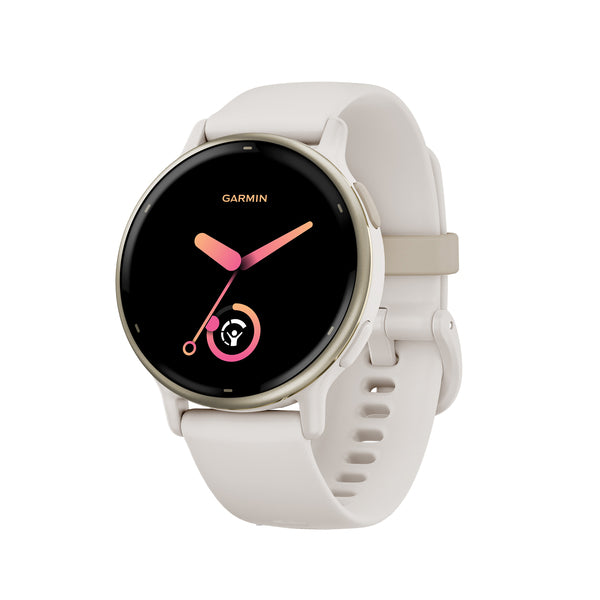 Garmin 010-02862-11 Vivoactive 5 Fitness-tracking Smartwatch With Aluminum Bezel And Silicone Band (ivory)