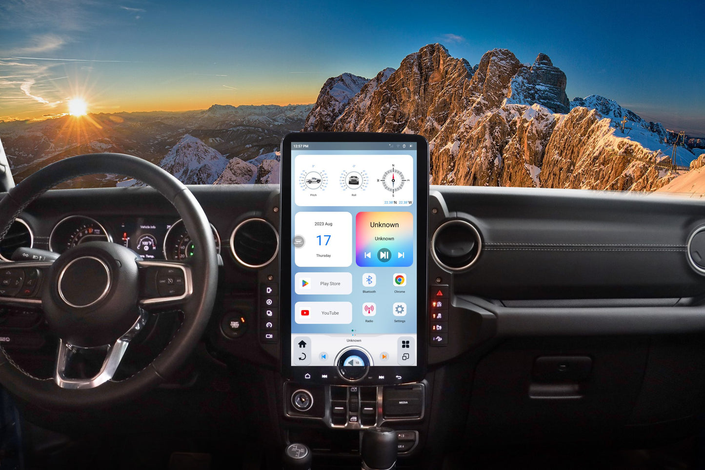 Linkswell 2018-UP JEEP WRANGLER JL / GLADIATOR JT T-STYLE XL RADIO - View 5