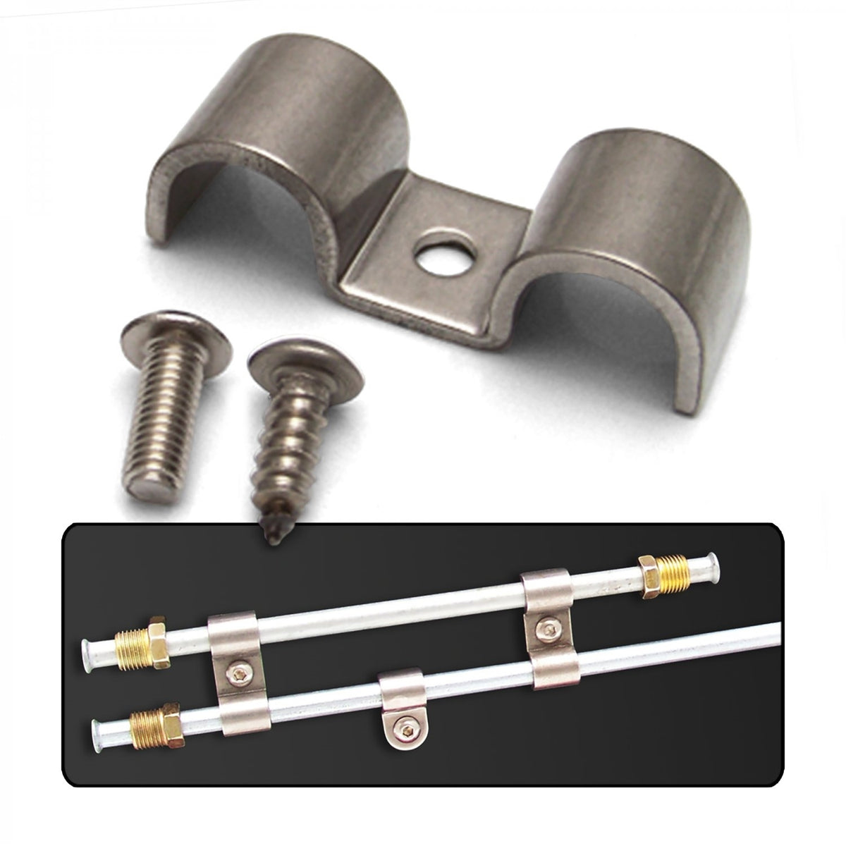 3/8 Stainless Double Line Clamps