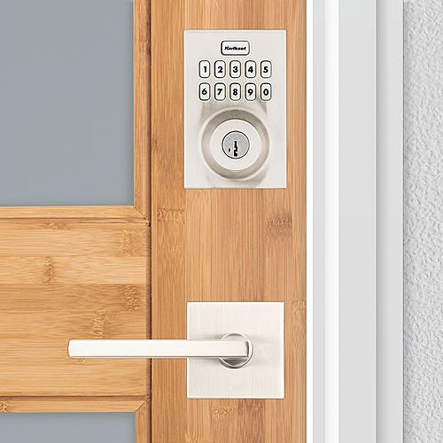 Kwikset HC620 CNT Home Connect 620 Contemporary Keypad Connected Z-Wave 700 Smart Lock, Satin Nickel