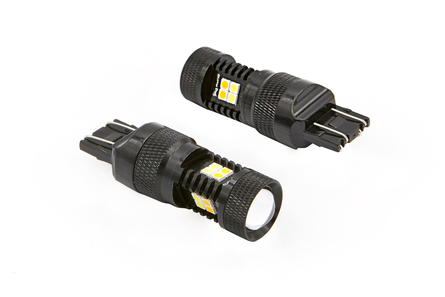 Lucas Lighting - 7443 Switchback White/Amber Mini Bulb Pair - LED Mini Bulb Sets:M-7443SB