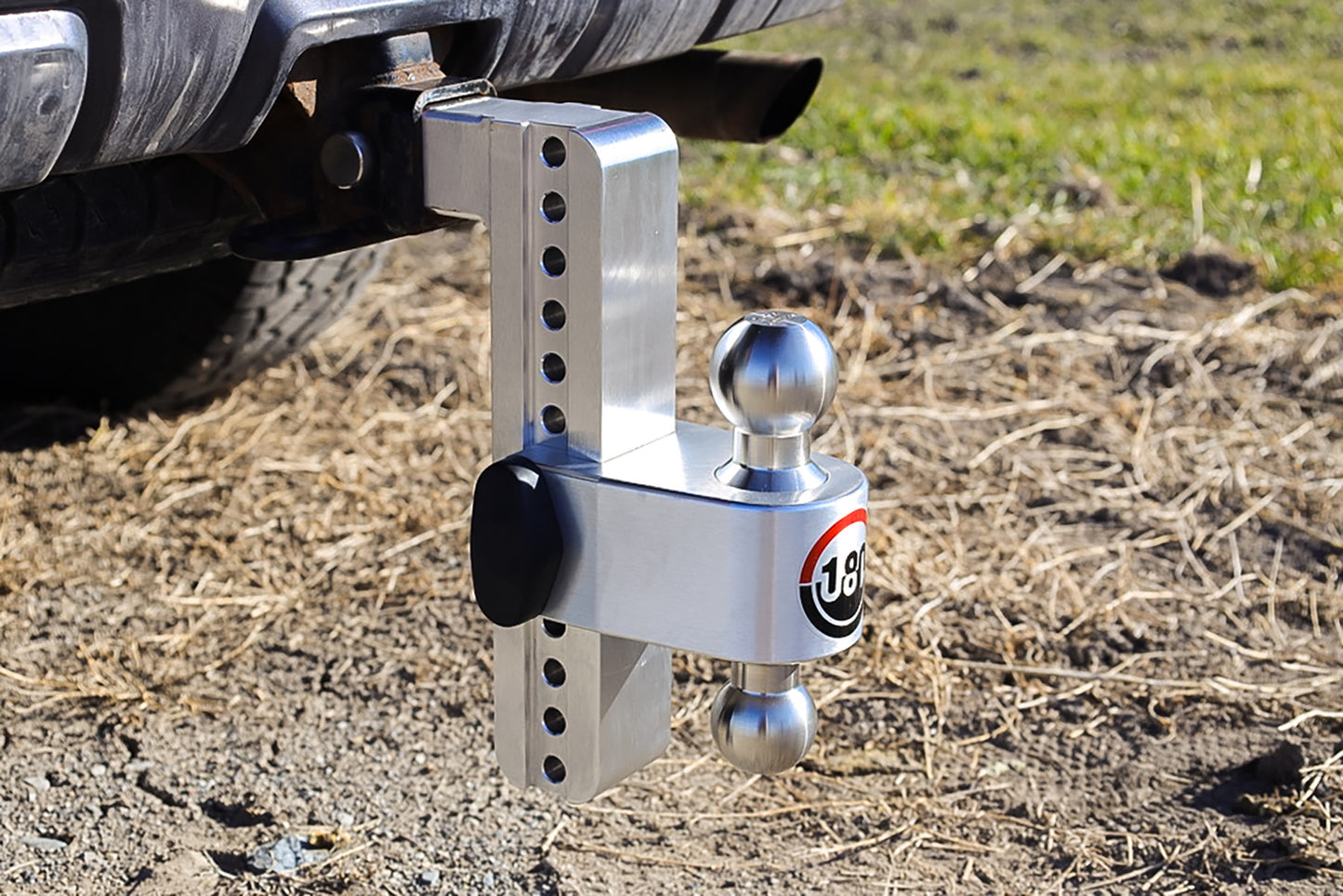 Weigh Safe - LTB10-2 - Trailer Hitch - 180 Hitch Stainless Steel Ball 10" Drop Hitch with 2" Shank - P/N: LTB10-2