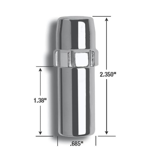 Gorilla Automotive 84683N System Lock 5-Lug 1/2-Inch Stainless Steel Mag Chrome Lug Nuts
