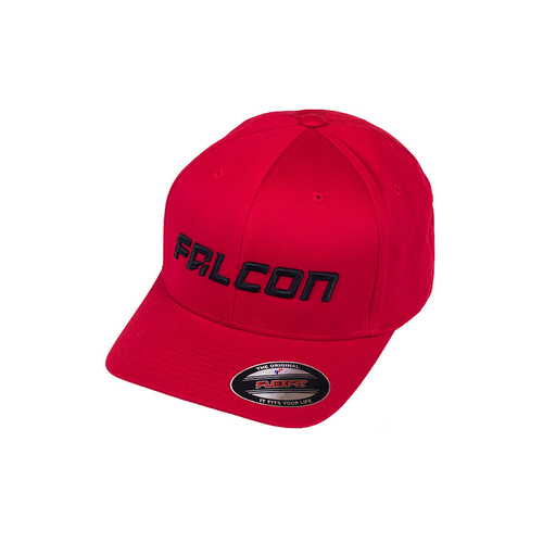 CURVED VISOR HAT RED/BLACK LG/XL