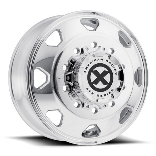 ATX AO401 Octane 17.5-Inch Polished Wheel with Aluminum Rim Guard, 8x6.5 Bolt Pattern