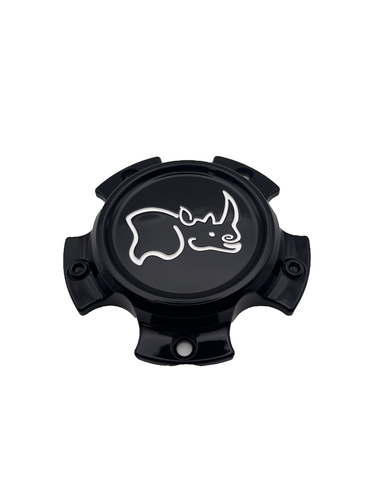 Black Rhino Hard Alloys CCBR65127GB Center Cap, 5x127 Bolt Pattern, Gloss Black with White Logo