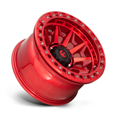 Fuel 1PC D113 Covert Beadlock 17x9 Wheel, 6x5.5-Inch Bolt Pattern, -15mm Offset, Candy Red