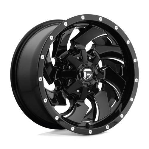 Fuel 1PC D574 Cleaver 20x8.25 Gloss Black Milled Wheel, 8x6.5 Bolt Pattern, +105 Offset