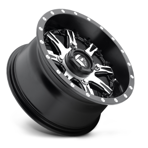 Fuel UTV D541 Nutz UTV 14x7 Matte Black Machined Wheel, 4x110, +13 Offset