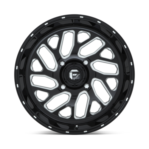 Fuel UTV D581 Triton UTV 20x7 4x156 Gloss Black Milled Wheel