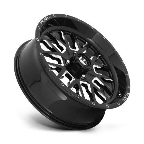 Fuel UTV D611 Stroke 20x7 Gloss Black Milled UTV Wheel, 4x156, +13 Offset