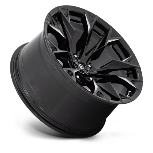Fuel 1PC D803 Flame 20-Inch Gloss Black Milled Wheel, 5x5 Bolt Pattern, -18 Offset