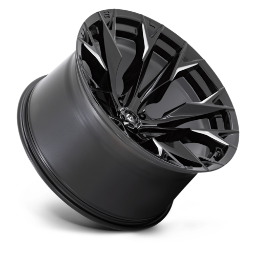 Fuel 1PC D803 Flame 22x12 Gloss Black Milled Wheel, 5x5.0 Bolt Pattern, -44 Offset