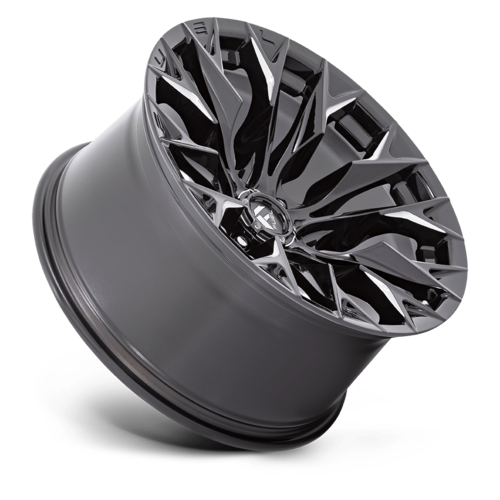 Fuel 1PC D803 Flame Gloss Black Milled 20-Inch Wheel, 8x6.5 Bolt Pattern, -18 Offset