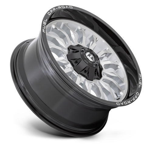 Fuel 1PC D798 ARC 20-Inch Silver Brushed Face Wheel with Milled Black Lip, 8x180 Bolt Pattern