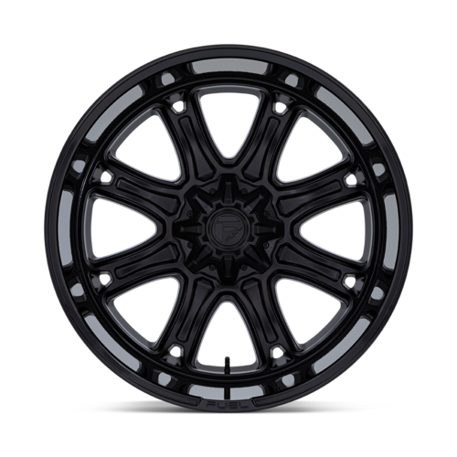 Fuel 1PC Darkstar 22x9 Wheel, 8x170 Bolt Pattern, Matte Black with Gloss Black Lip