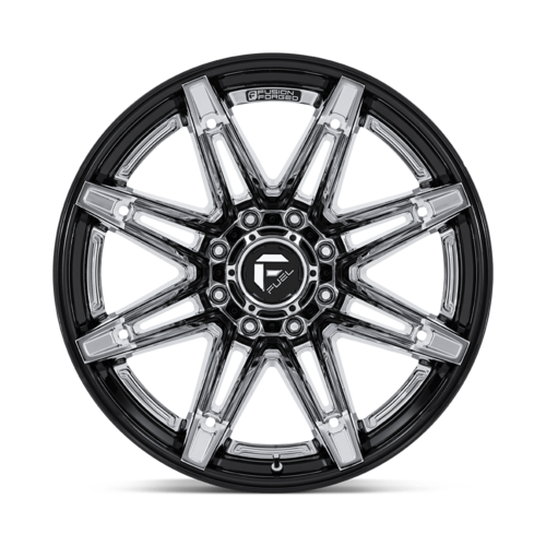 Fuel 1PC FC401 Brawl 24x12 8x170 Chrome Wheel with Gloss Black Lip