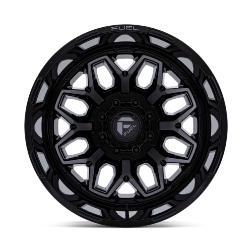 Fuel 1PC D875 Flux Dually 22x8.25 Wheel, 8x170 Bolt Pattern, -227 Offset, Gloss Black with Gray Tint