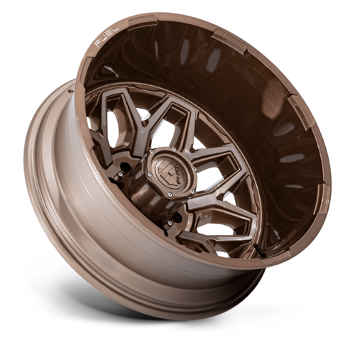 Fuel 1PC D876 Flux Dually 22-Inch Platinum Bronze Wheel - 8x200 Bolt Pattern