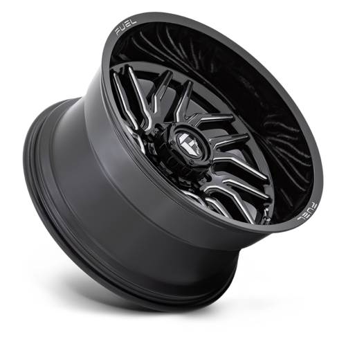 Fuel 1PC D807 HURRICANE 22x12 Wheel, 5x127 Bolt Pattern, Gloss Black Milled