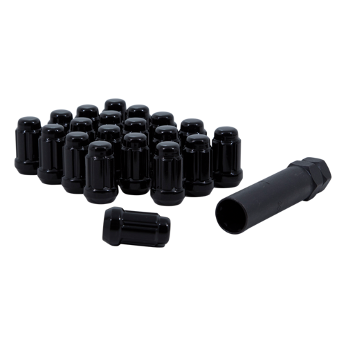 Gorilla Automotive 5-Lug 1/2-Inch Spline Wheel Lock Set with Key, Black