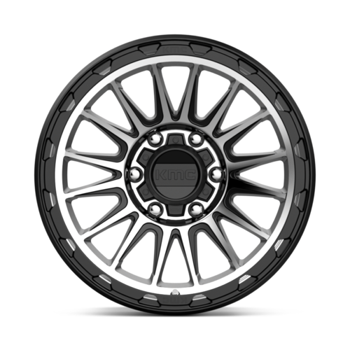 KM542 17X9 6X5.5 S-BLK MACH -12MM