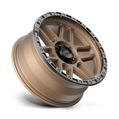 KMC KM544 Mesa 17x9 Matte Bronze Wheel with Black Lip, 6x5.5 Bolt Pattern, -12mm Offset