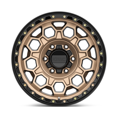 KMC KM545 Trek 17x9 6x5.5 Matte Bronze Wheel with Black Lip
