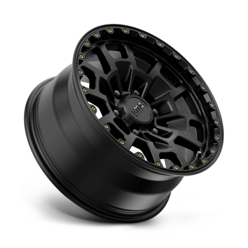 KMC KM718 Summit 17x8.5-Inch Satin Black Wheel, 6x5.5-Inch Bolt Pattern, 18mm Offset