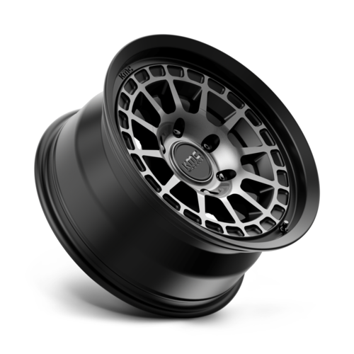 KMC KM719 Canyon 17 x 8.5-Inch Satin Black Gray Tint Wheel, 6x5.5 Bolt Pattern, 0mm Offset