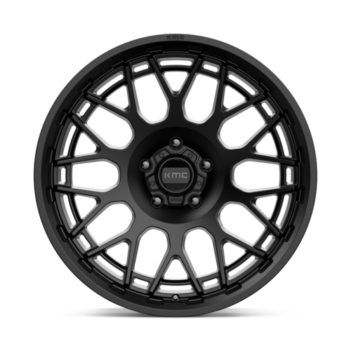 KMC KM722 Technic 20x9 Satin Black Wheel, 5x5.0 Bolt Pattern, 0mm Offset