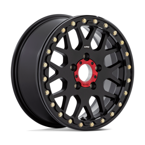KMC Powersports KS235 Grenade UTV Beadlock Wheel 15x6, 5x4.5, Satin Black, 38mm Offset