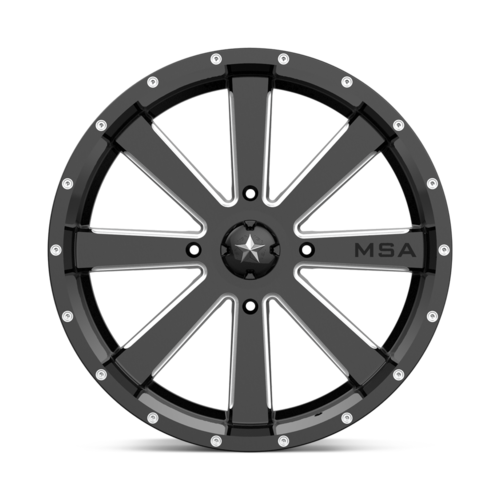 FLASH UTV 20X7 4X137 G-BLK MILL 00MM