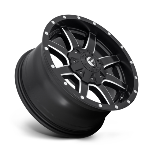 Fuel 1PC D538 Maverick 17-Inch Matte Black Milled Dually Wheel, 8x6.5 Bolt Pattern, -140 Offset