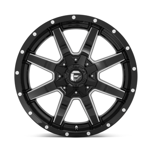 Fuel 1PC D610 Maverick 20-Inch Gloss Black Milled Wheel, 8x6.5 Bolt Pattern