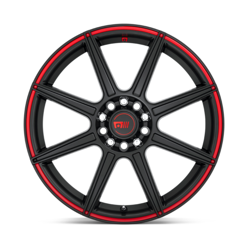 MR142 16X7 5X4.25/4.5 S-BLK RED 40MM