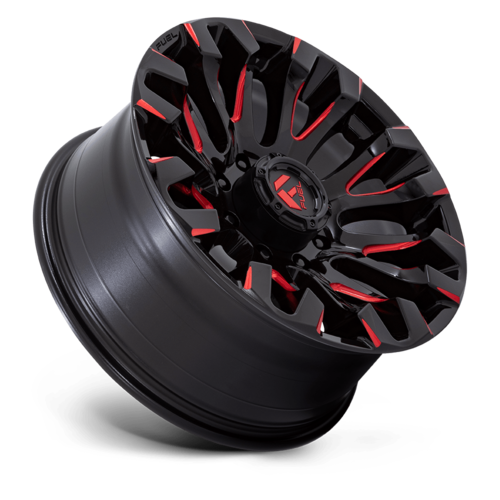 Fuel 1PC D829 Quake 20x9 Gloss Black Milled Red Tint Wheel, 8x180 Bolt Pattern