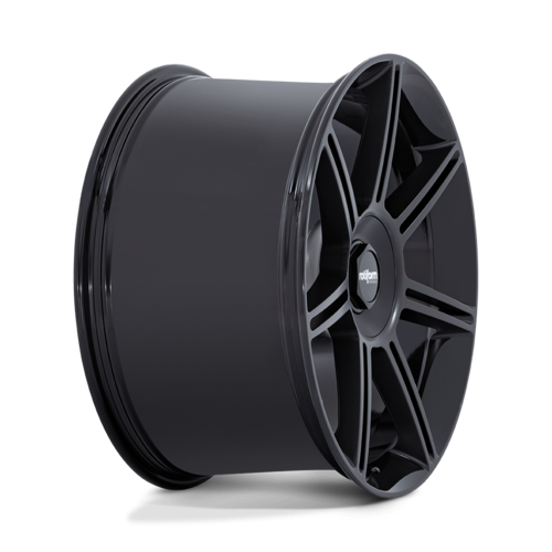 Rotiform FRA 22x12 Wheel, 5x130 Bolt Pattern, +60 Offset, Gloss Black with Matte Black Spokes