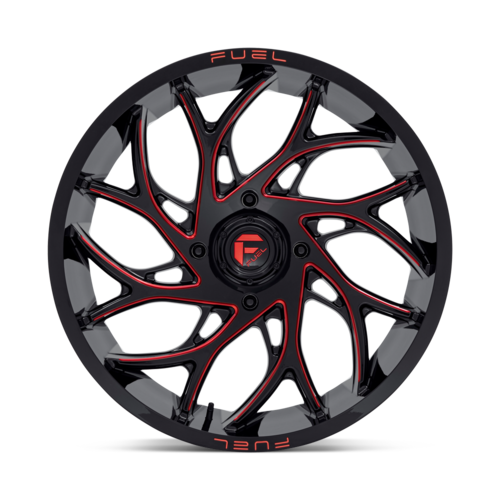 Fuel UTV D779 Runner UTV 22x7 Wheel, 4x137 Bolt Pattern, Gloss Black Milled Candy Red