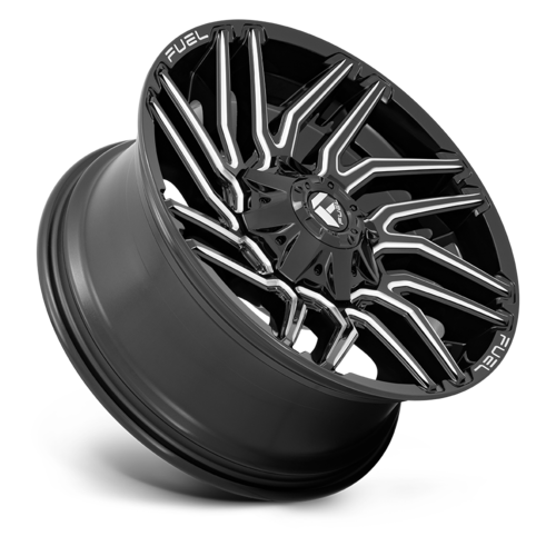 Fuel 1PC D773 Typhoon 20x10 8x6.5 Gloss Black Milled Wheel, -18mm Offset