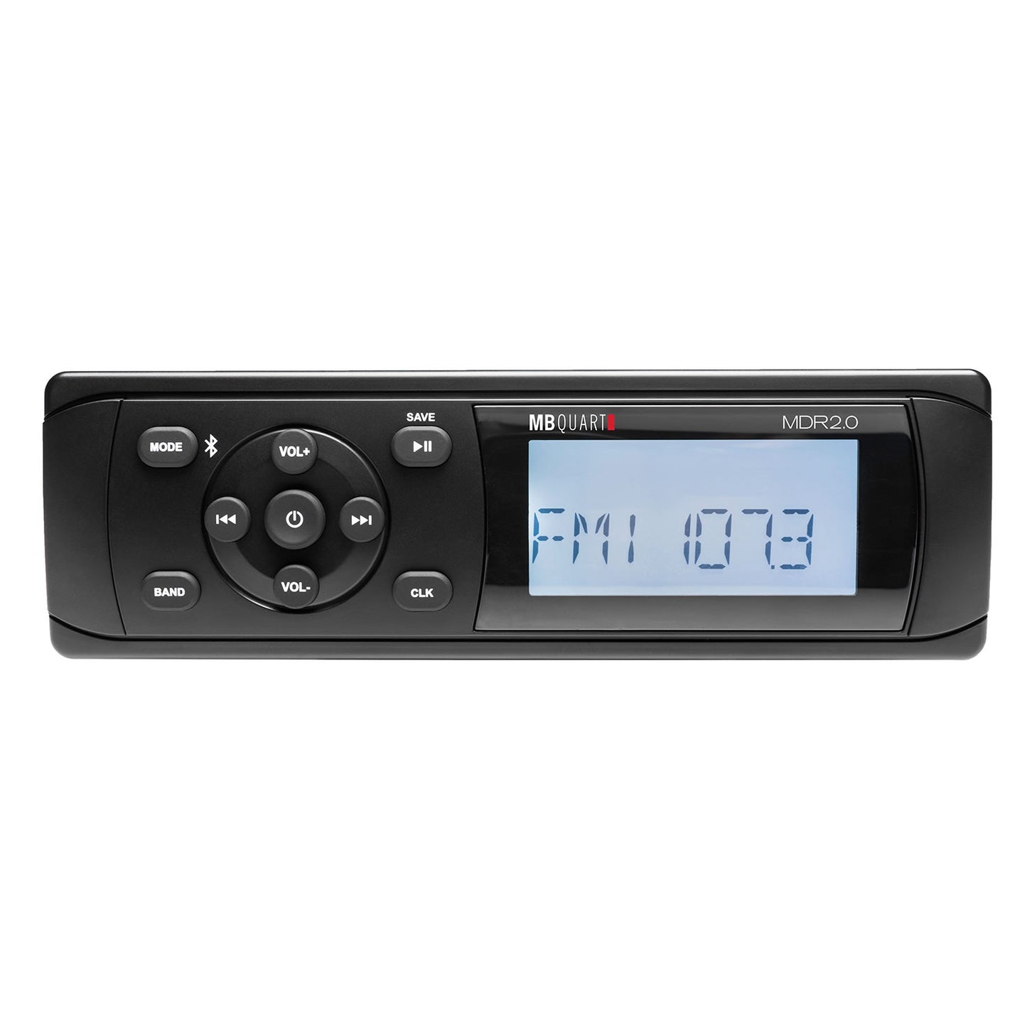 MB Quart MDR2.0 - DIN Mechless Marine Radio/Source Unit (black)
