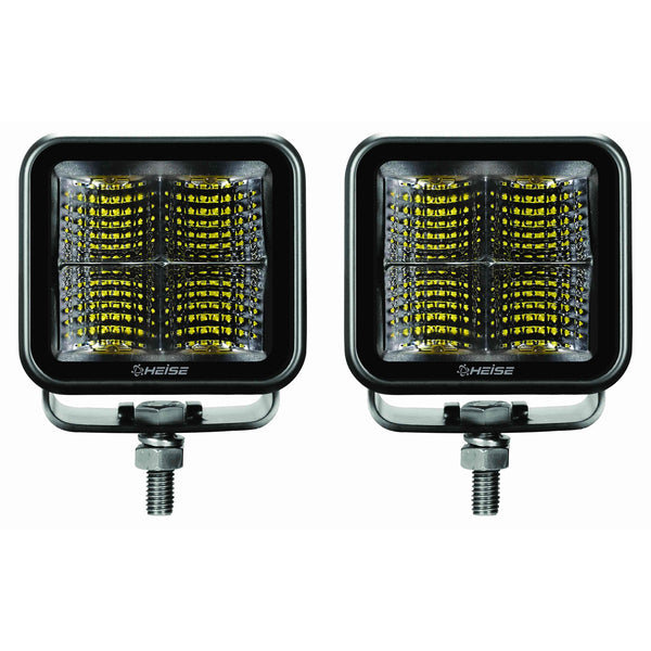 Heise Led Lighting Systems He-bcf2pk Blackout Series 2.5-in. 4-led Flood Cubes, 2 Count