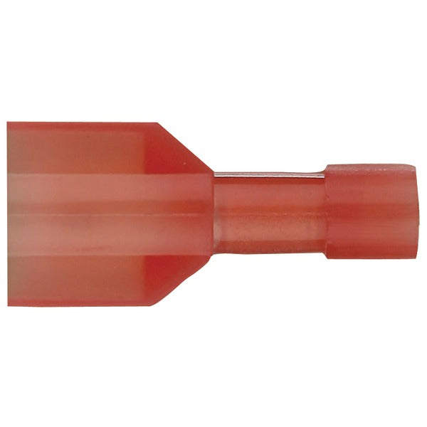 Install Bay Rnmd250f Nylon Fully Insulated Male Quick Disconnects, 100 Count (22-18 Gauge; Red)