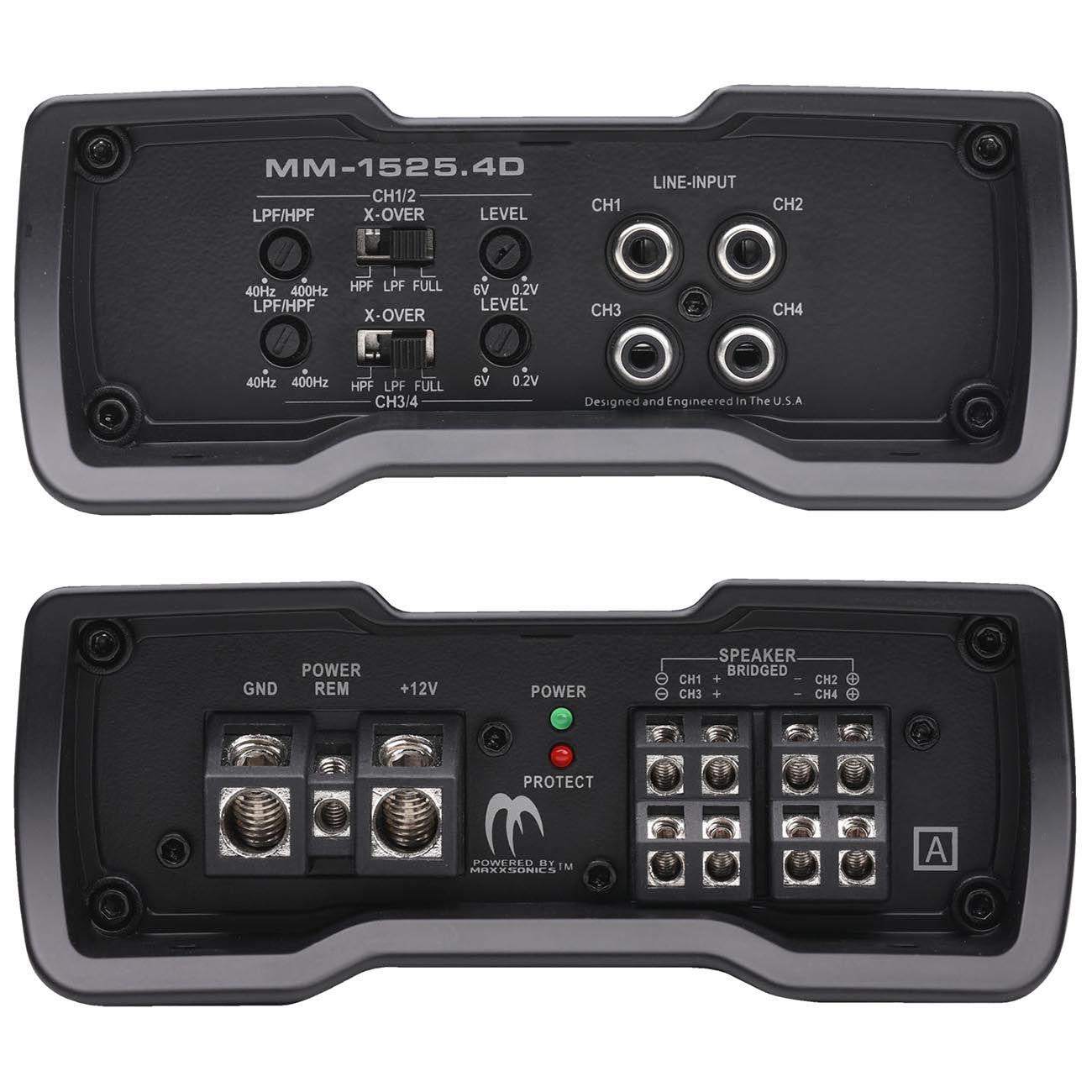 Autotek Mean Machine Compact D Class Amplifier 1500 Watts 4 Channel - MM15254D - View 3