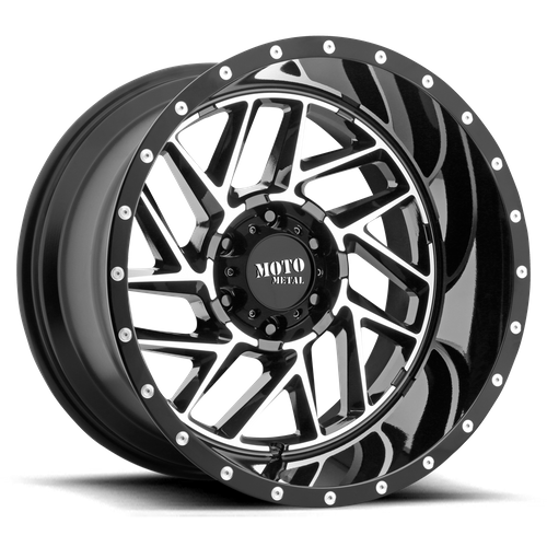 Moto Metal MO985 Breakout 20x12 Gloss Black Machined Wheel, 8x170, -44mm Offset