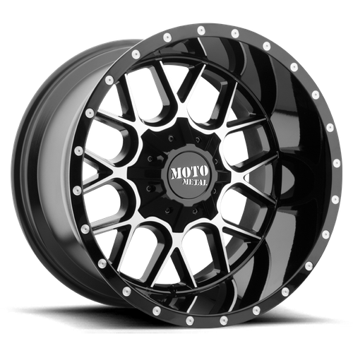 Moto Metal MO986 Siege 20x9 Gloss Black Machined Wheel, 6x135/6x139.7, 18mm Offset