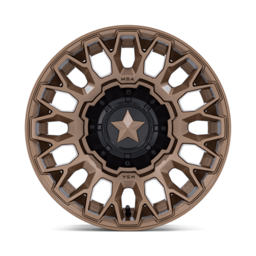 MSA Offroad Wheels M50 Clubber UTV 15x7 Matte Bronze Wheel, 5x4.5 Bolt Pattern, +10mm Offset