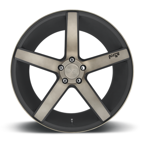 Niche 1PC M134 Milan 20-Inch Matte Black Machined Wheel, 5x4.5 Bolt Pattern, +35 Offset