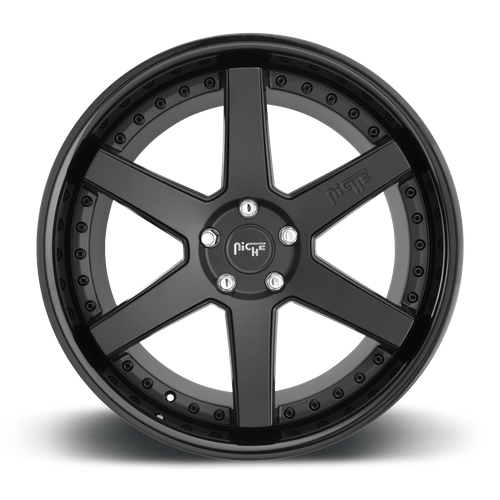 Niche 1PC M192 Altair 18x8.5 Gloss Black Matte Black Wheel, 5x120, +35 Offset