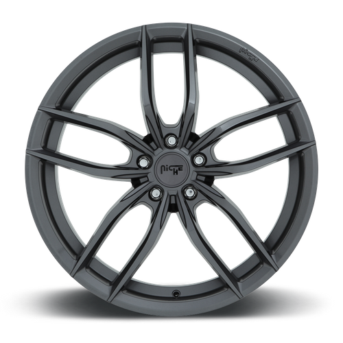 Niche 1PC M204 Vosso 19x9.5 Matte Anthracite Wheel, 5x4.5 Bolt Pattern, 35mm Offset